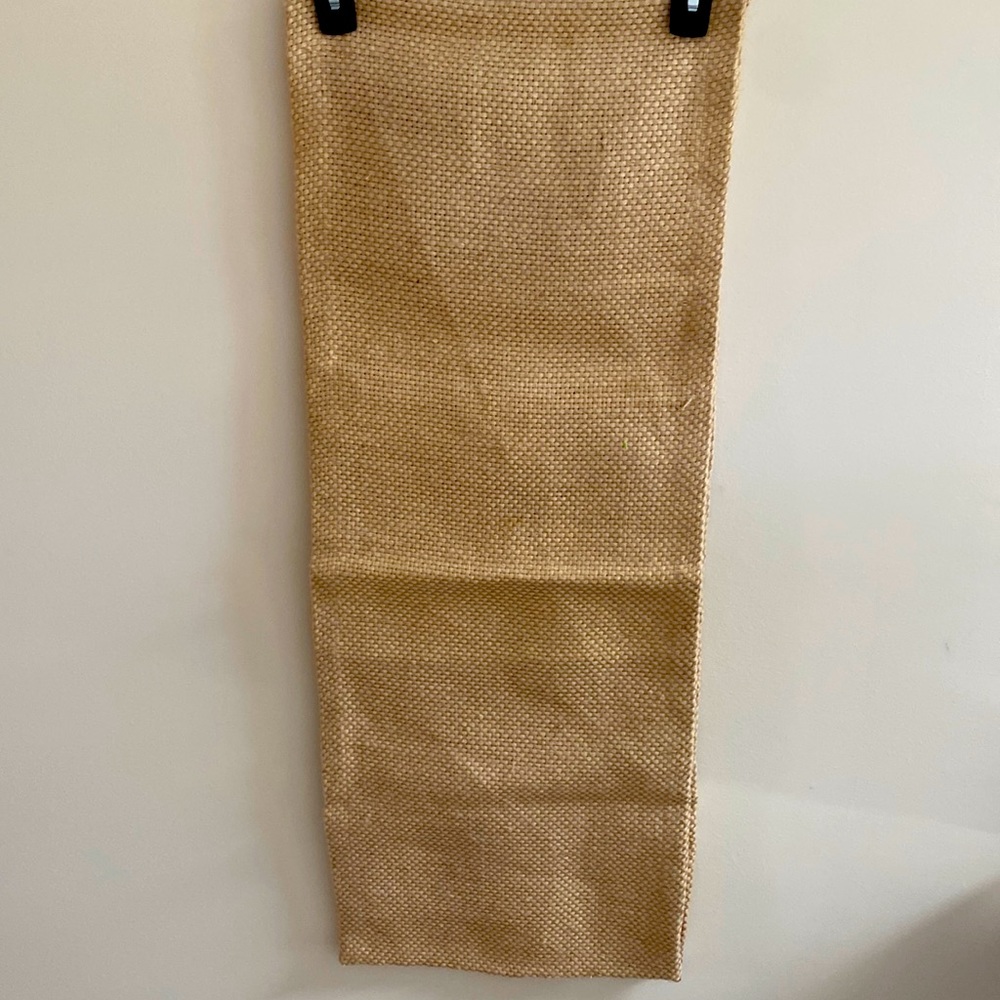 Pier 1 Burlap Textured Table Runner